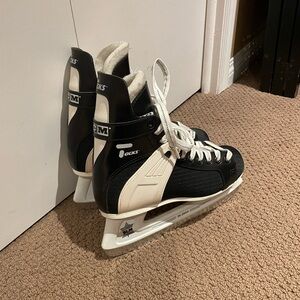 CCM Black and White Ice Skates